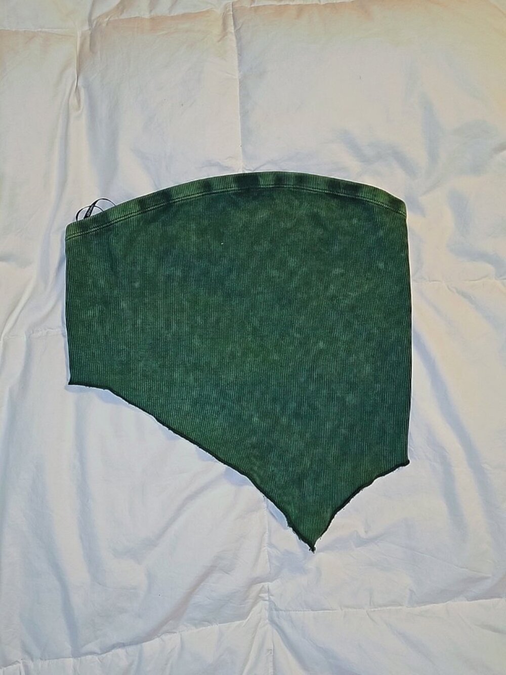 Forever 21 Ribbed Two Piece Set, Olive Green/Moss Green, Size Large